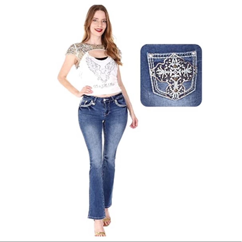 Women Jack David Bootcut Blue Jeans S720